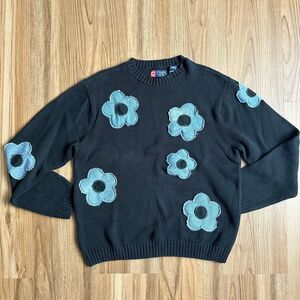 Custom Sewn Rework Chaps Ralph Lauren Sweater Men’s XL Preppy Pullover Black